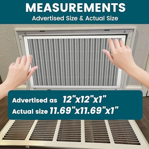 12x12x1 Air Filter-MERV 8, Washable & Reusable Electrostatic Air