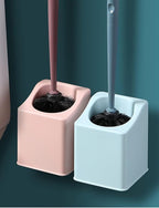 Toilet Scrubber Soft Hair Wall Mount Toilet Brush and Holder, Long Handle - Image 3