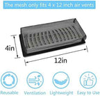 6 Pack 4"x12" Floor Register Trap Cover Screen Air Vent Cover Mesh Filter for Home Floor Register Net Trap