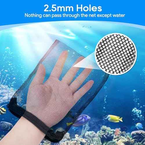 8 Pack Aquarium Filter Media Bags with Zipper Fine Mesh 7.8"x5.9"
