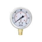 0-300 Psi Glycerin Liquid Filled Pressure Gauge, 2.5" Dial Size, 1/4" NPT Lower by BPSSDI