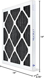 AIRx Filters Odor 14x14x1 Air Filter MERV 7 AC Furnace Pleated Air Filter - Image 9
