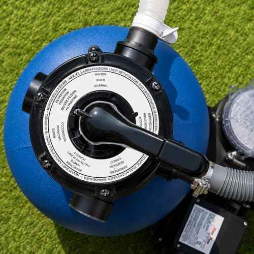 XtremepowerUS 13" Sand Filter Above Ground Pools Pump 2400GPH 4-Way Valve Swimming Pool with Pool Pump 10,000GAL Capacity