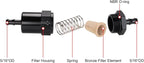 5/16" Billet Inline Fuel Filter 30 Micron Aluminum Black - Image 3