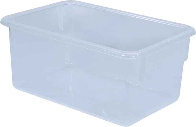 Wood Designs Cubby Storage Bin, Heavy Duty Plastic Containers
