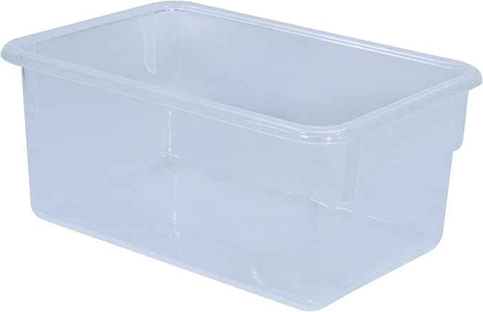 Wood Designs Cubby Storage Bin, Heavy Duty Plastic Containers