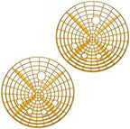 2PCS Car Wash Bucket Insert Grit Trap, 9.2" Vehicle Wash Cleaning Filter Grit Trap Dirt Guard, Auto Detailing Dirt Collector Insert Tool for 12" Diameter Bucket, Universal Fit (Yellow)