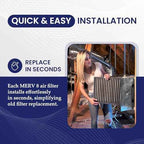 | Merv 8 | Washable & Reusuable AC/Furnace Filter | Lifetime HVAC & Furnace Air Filter | Washable | Superior particle-holding Ability | Premium Quality Aluminum | 16x24x1