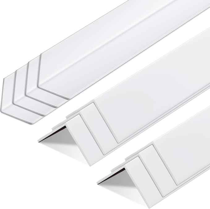 Sasylvia 10 Pcs Wall Corner Protector Guards, Vinyl 3/4 x 36 Inch Corner Trim