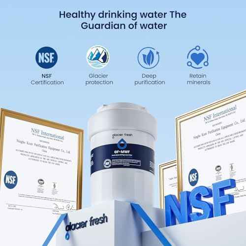 GLACIER FRESH MWF Refrigerator Water Filter Compatible with GE, 1-Pack