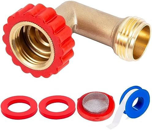 Lead-Free Brass 90 Degree Hose Saver,90°Hose Elbow Fitting Quick