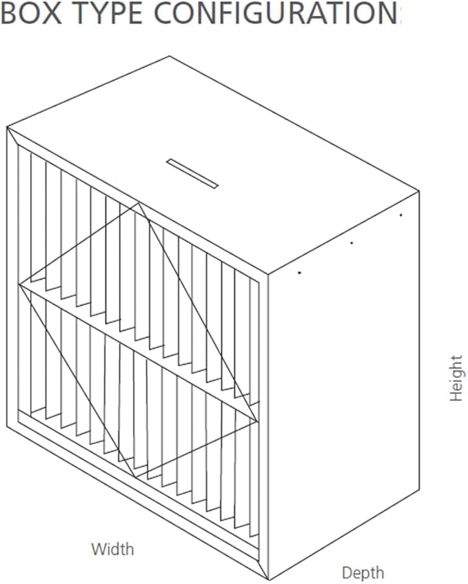 RIGID-PACK 20x20x12 Rigid Box Air Filter – MERV 15/98% ASHRAE HVAC Filter – - Image 7
