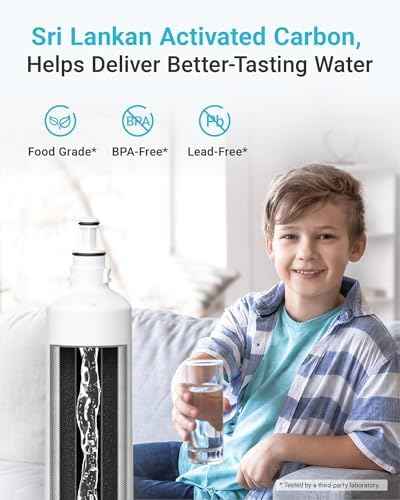 AQUACREST 7012333/7042803 Ice Maker Water Filter, 1 Pack