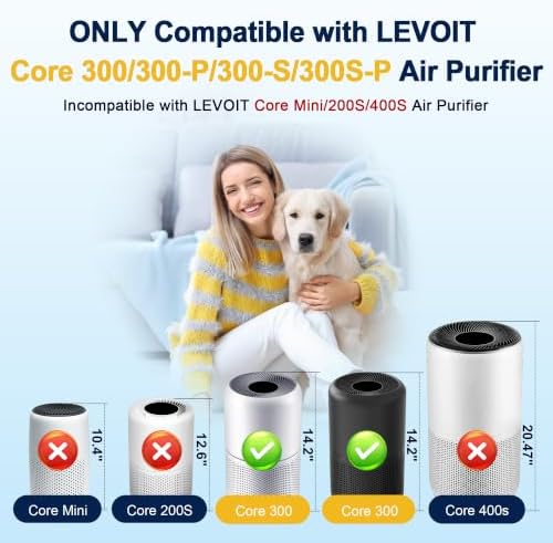 Core 300 Replacement Filter for LEVOIT Core 300 Core 300-P Core 300S