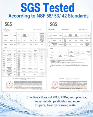 E8 800GPD Compact Reverse Osmosis System 800 GPD Fast Flow RO Water