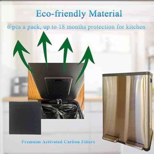 PurifyLogix 6 PCS Odor Absorbing Filter Refills for SIMPLI-Magic Trash Can