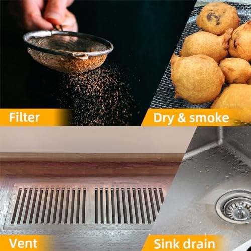 Wire Mesh Sheet Stainless Steel Woven Wire 5 Mesh No Rust Meshes Screen for DIY Projects Vent Window Screen Filter Mesh 8.26 X 11.8 Inch - Field & Pure