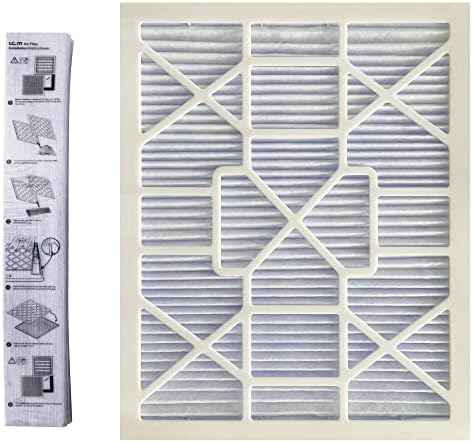 LEKEN 16x20x1 AC Furnace HVAC Filter Reusable Electrostatic Filters MERV 13 For Households With Pets, Contain 1 reusable ABS frame+12 filter Medias, (Precise Size 15.68" x 19.68" x 0.75")