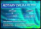Rotary Drum Filter,Canister Filter,RDF Fully Automatic Water Self-Cleaning Filtration for Koi Pond,Fish Pond,Aquarium,Seedling Cultivation Base,Aquaculture,Hydroponics (8000GPH Advanced Edition)