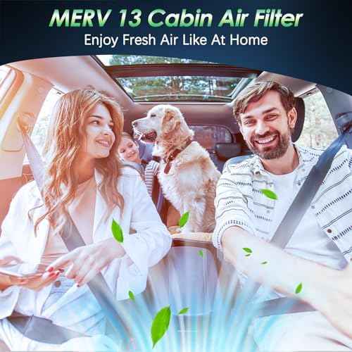 Certified MERV 13 Cabin Air Filter with Activated Carbon, CF9846A for Mazda MPV, Mitsubishi Endeavor/Galant, Subaru Legacy/Outback/Tribeca, Toyota 4Runner/Celica/FJ Cruiser/Prius/Sienna.