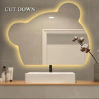 LTSRLL LED Vanity Mirror Cute Bear Decorative Mirror - Image 2