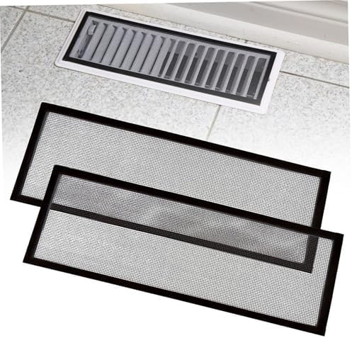 2Pcs Floor Register Cover Trap, 5x9 Inch Magnetic Air Vent Filter Floor Vent Covers Screen for Home, Dustproof Mesh Filters Net Trap Keeps Flies, Coin, Pet Hair, Food Out - Field & Pure