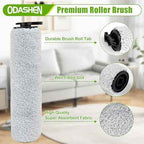 Brush Roll and Filter Replacement Parts for Bissell Crosswave HF2/3845N/3831 Floor Scrubber,1 Roller Brush 1 Filter 1 Cleaning Brush (Set 2)