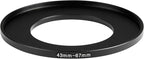 43-67mm Metal Step-Up Ring Adapter Compatible - Image 3