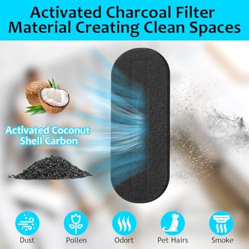 2026 Upgrade 10pcs Ceiling Fan Filters for Blades Easy-Stick Strong