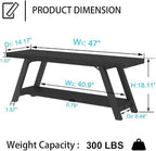 LVB Black Bench, Modern Storage Bench
