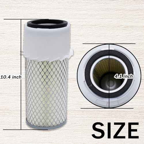 86512888 E9NN9601EA AF2840 Air Filter Compatible with Ford New Holland Compact Tractor 1320 1520 1620 1710 1715 Mower CM222 CM224 CM272 CM274 Replace SA16490, 46421, AF2840, 84541251