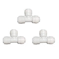 Malida 3/8" 3-Way Union Tee Tube Quick Connect Push Fit Water Purifiers Filters by MALIDA
