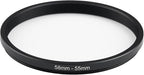 58mm to 55mm Step-Down Ring Filter Adapter, Metal Ring Step-Down Rings Adapter - Image 2