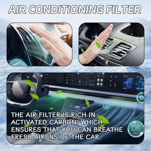 Cabin Air Filter for Car CF10285 CP285 Cabin Air Filter Replacement with Activated Carbon for Toyota Camry, 4Runner, RAV4, Tundra, Highlander, Corolla, Sienna, Prius, Subaru, Lexus, Scion, Jaguar - Field & Pure