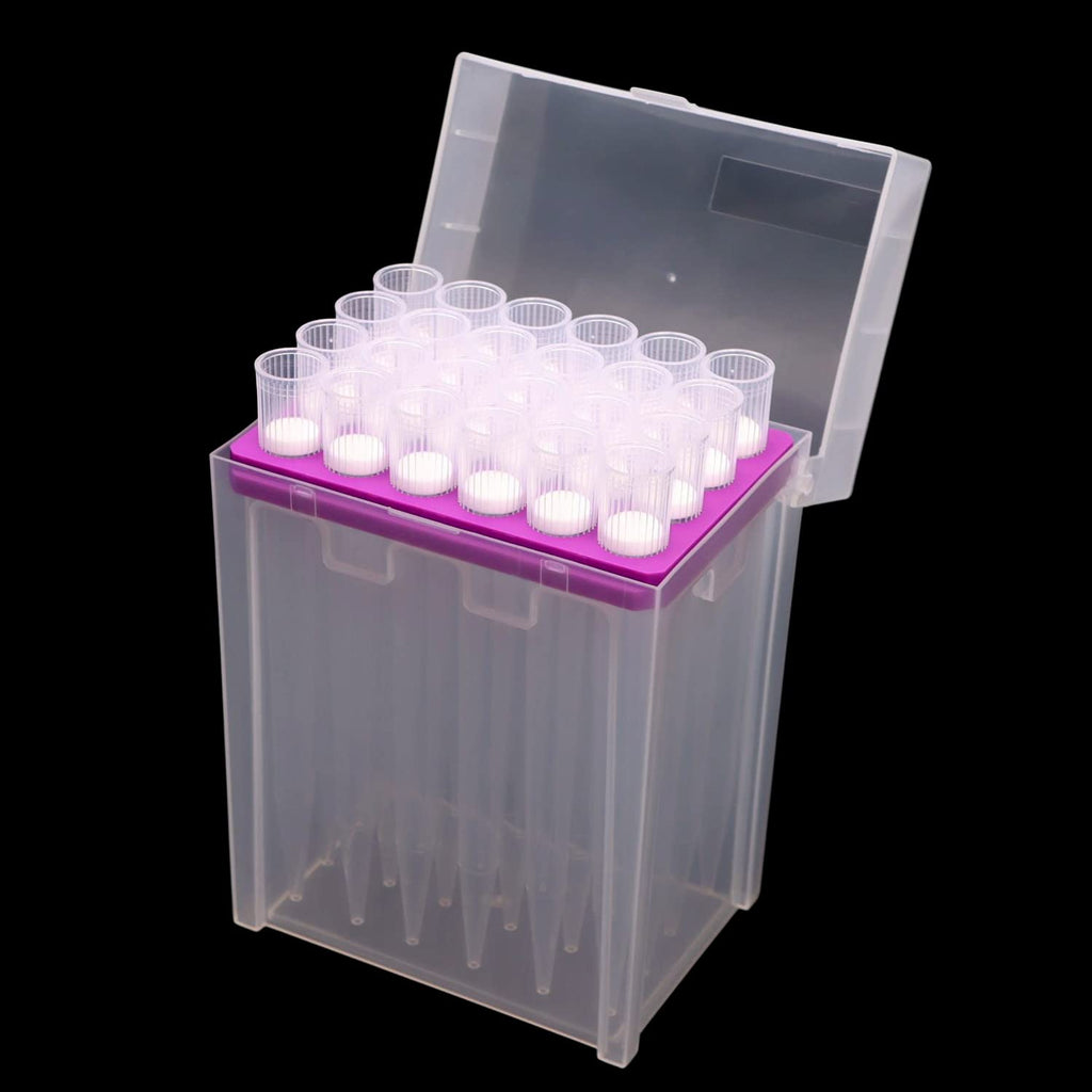 lab Pipette tip 10ML, Universal, Autoclavable, with Filter, Clear, 24