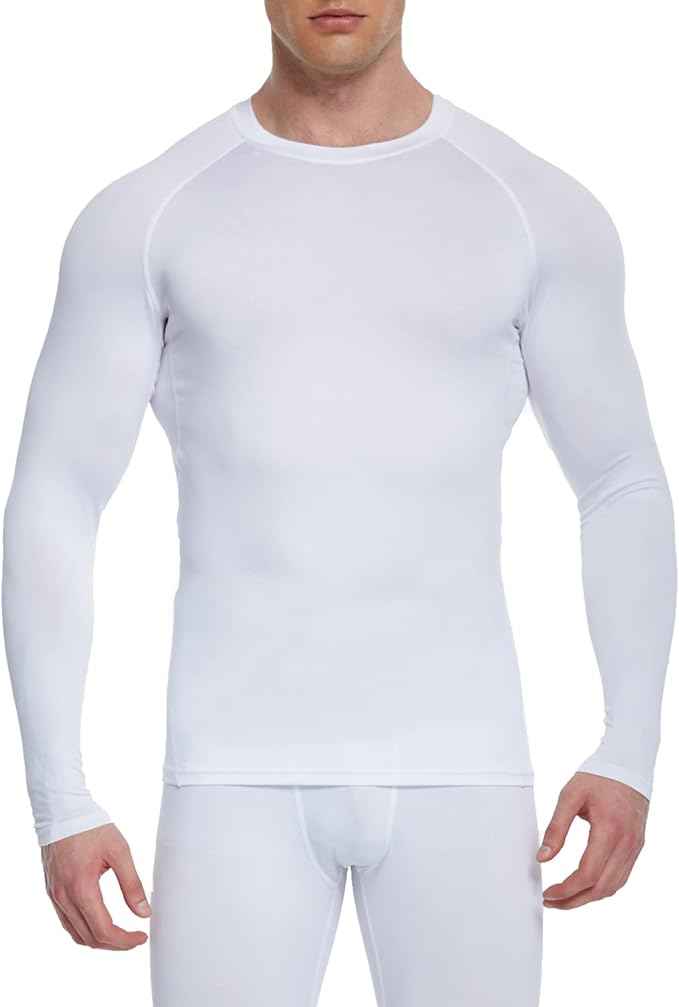 5 or 4 Pack Compression Shirts for Men Long Sleeve Athletic Base Layer