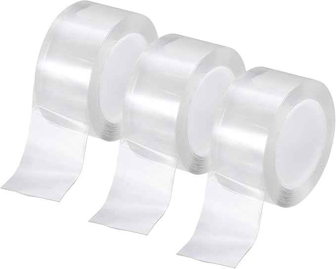 PATIKIL Clear Edge Protector Strip, 3 Roll 1.2 in x 9.8 ft Table Edge Protector