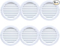 VENTS-US - 4" White Round Plastic Vent Cover - Compatible with 4 Inch Diameter by VENTS-US