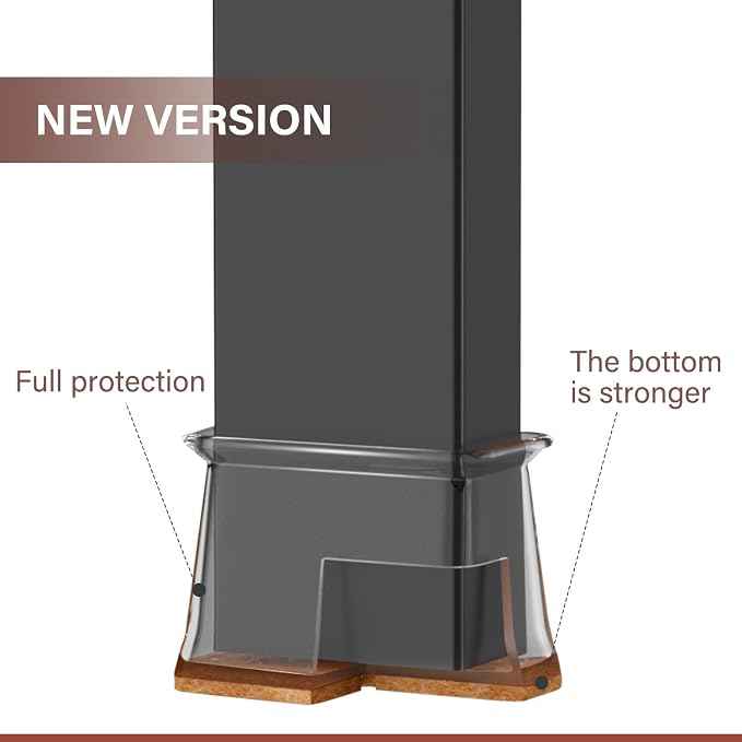 Chair Leg Floor Protectors Rectangle Chair Leg Protectors