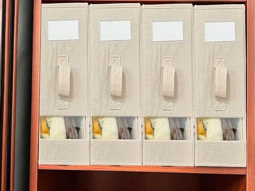 Linen Closet Organizers and Storage for Bedding Thin Blanket, Folding