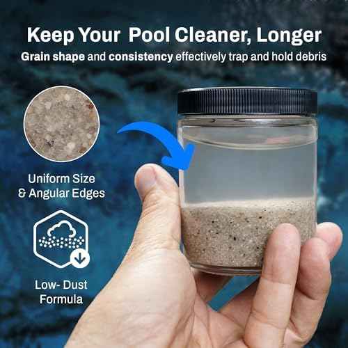 OptiFlow 5-Pack Pool Filter Sand, Premium Filtration with Pure Silica Formula, 50 Lbs - Swimming Pool System Accessories and Supplies for Cleaning and Maintenance