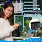 MAQIHAN 10 Pack Aquarium Filter Media Bags - Reusable Mesh Bags with Zipper - Field & Pure