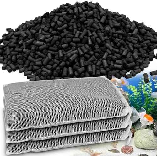 8 Oz Pro-C Aquarium Canister Filter Media Bag Compatible with Penn-Plax Cascade, Canister Filter Carbon Media for Remove Odors & Clear Water, Fish Tank Carbon Filter, 3 Pack (235g/bag)
