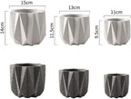 Outdoor Succulent Plantpot Cactus Plant Container Cement Flowerpot Container - Image 3