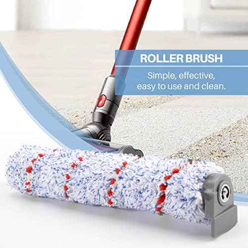 Replacement Brush Roller for IFloor Wet Dry Cordless Vacuum Cleaner, 2 Pack Roller Brush +2 Pre-Filter Foam