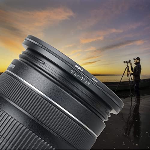 58mm to 55mm Step-Down Ring Filter Adapter,for All Brands UV ND CPL, Metal Ring Step-Down Rings Adapter Filter (58mm-55mm) - Field & Pure