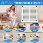 2 Pack 210 Replacement Filter Compatible with AprilAire Whole House Air Purifiers Model 1210, 1620, 2210, 2216, 3210, 4200,Size:20x25x4(20.2" x 25.4" x 3.77") MERV 11 Pleated HVAC AC Furnace Filter