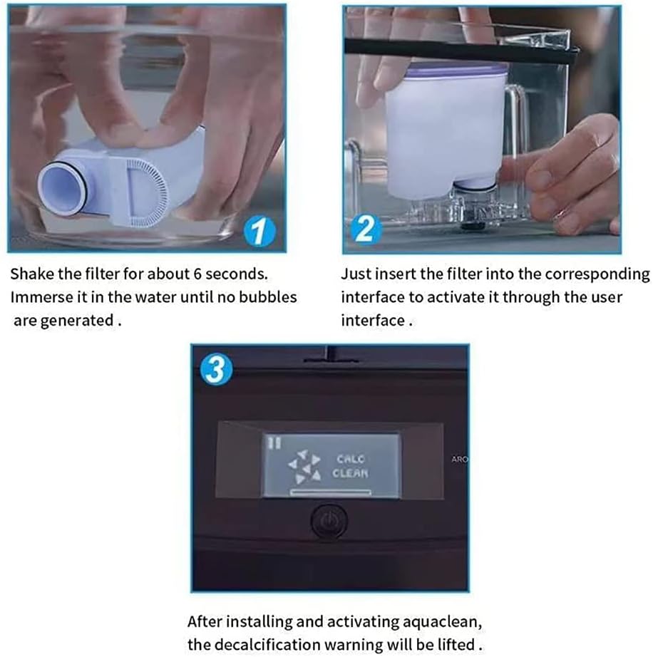 Coffee Machines Water Filter Compatible with Philips Saeco AquaClean 4 Pack - Field & Pure