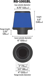K&N High-Flow Original Lifetime Universal Clamp-On Air Filter: Performance - Image 2