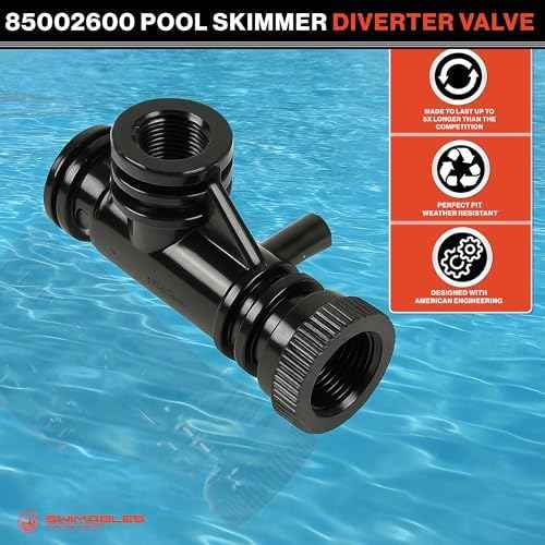 Swimables 154689 Pool Air Bleeder Tee Assembly – Air Filter Replacement for Premium Triton II Pool & Spa Filters TR140, TR50, TR60, TR100 – Compatible with S7S50, S8S70 – Pool Filter Air Bleeder Valve